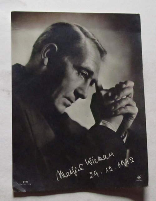 Wiemann, Mathias  Fotokarte 24,1x18cm im Druck signiert 24.12.1942 