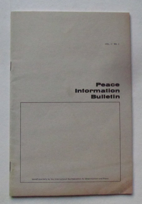   Peace Information Bulletin Vol. II, Number 3 