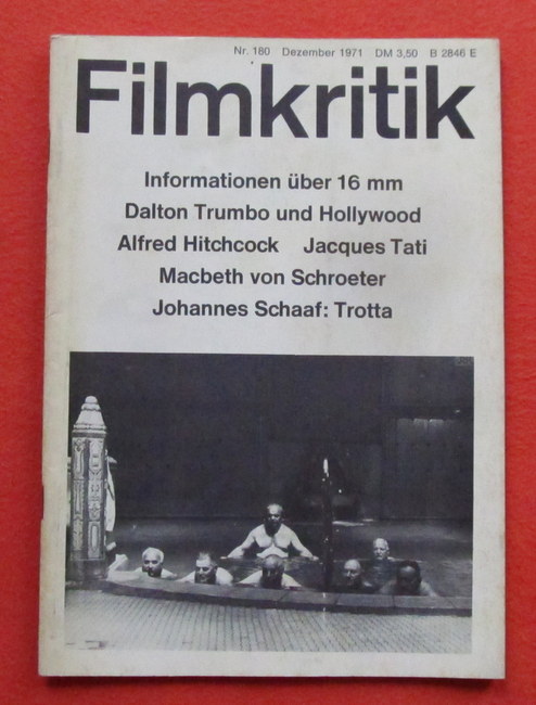 diverse Autoren  FILMKRITIK Nr. 180 (Dezember 1971) 