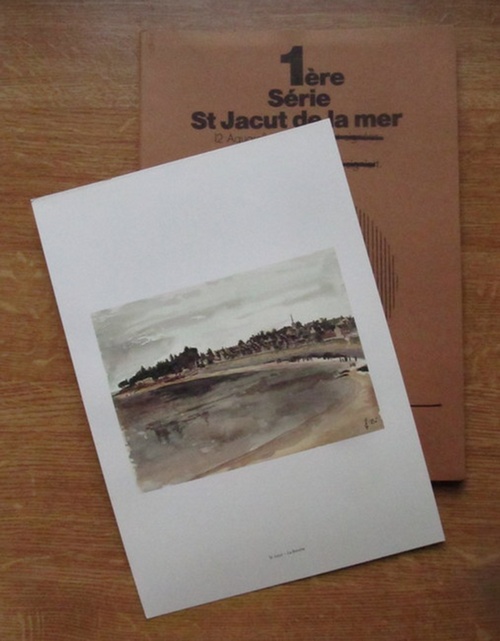Böhler, Hans-Georg  1ere Serie St. Jacut de la mer (12 Aquarelles imprimées / 12 Aquarelle gedruckt) (Expositions des peintres Jaguins 14.7-15.8.1985) 