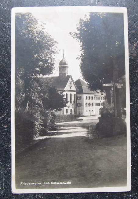   Ansichtskarte "Friedenweiler bad. Schwarzwald, Klosterkirche und Nebengebäude" 