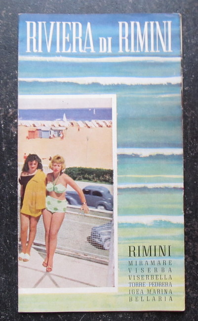 Rimini / Riviera  Werbeprospekt Riviera di Rimini (Rimini, Miramare, Viserba, Viserbella, Torre Pedrera, Igea Marina, Bellaria) 