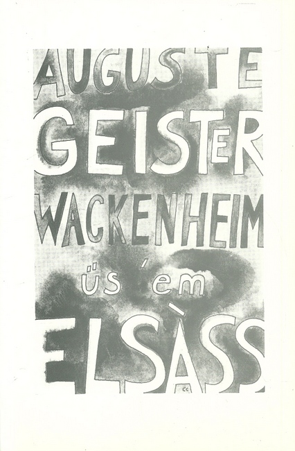 Wackenheim, Auguste  Geister üs`em Elsass (in Elsässisch) 