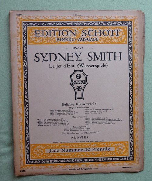 Smith, Sydney  Le Jet d`Eau (Wasserspiele) Op. 17 (für Klavier) 