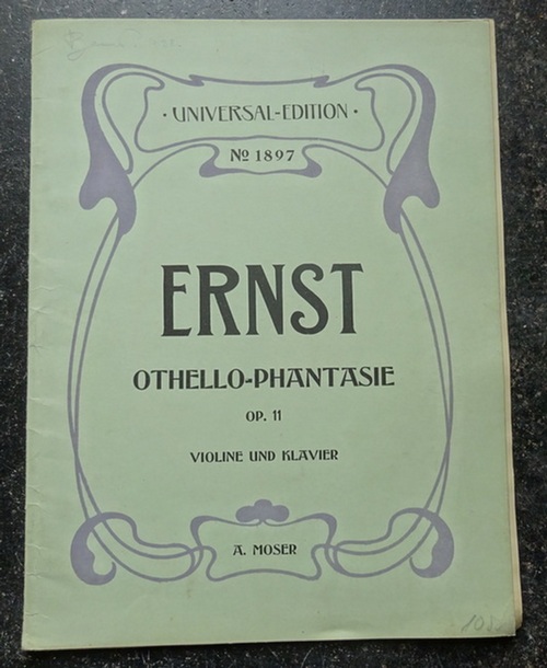Ernst, Heinrich Wilhelm  Othello-Phantasie Op. 11 (Violine und Klavier; Hg. Andreas Moser) 