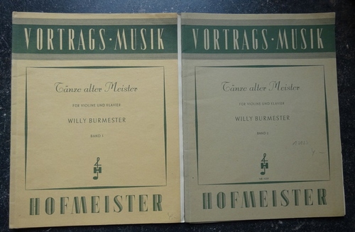 Burmester, Willy  Tänze alter Meister für Violine und Klavier Band 1 + 2 