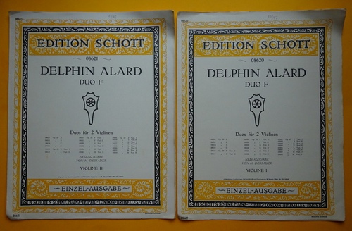 Alard, D. (Jean-Delphin)  Duo F (Duos für 2 Violinen; Violine I + II, Neu-Ausgabe vpn H. Dessauer) 