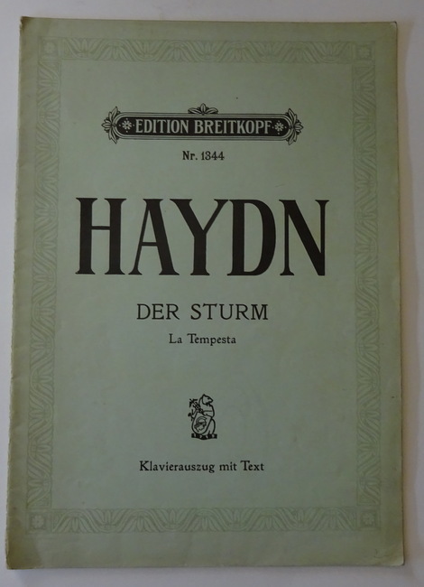 Haydn, Joseph  Der Sturm (La Tempesta) (Chor mit Begleitung des Orchesters, Klavierauszug mit Text) 