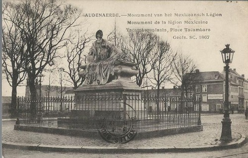 ohne Autor  Ansichtskarte Audenaerde / Audenarde (Monument van het Mexicaansch Legion / Monument de la legion Mexicaine -- Tacambaroplaats, Place Tacambaro Geefs, Sc 1867) 