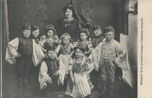 ohne Autor  Ansichtskarte Souvenir de la Premiere troupe Liliputiens hongrois 