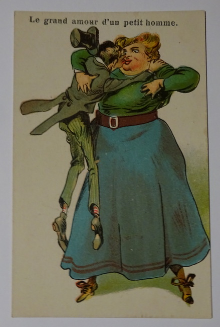 ohne Autor, (Xavier Sager ?)  Ansichtskarte "Le grand amour d'un petit homme!" 
