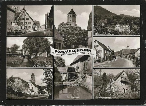 ohne Autor  Ansichtskarte "Pommelsbrunn / fränkische Alb" (8 Motive) 