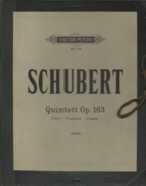 Schubert, Franz  Quintett für 2 Violinen, Viola, 2 Violoncelli Opus 163 (Hg. Ferd. David) 