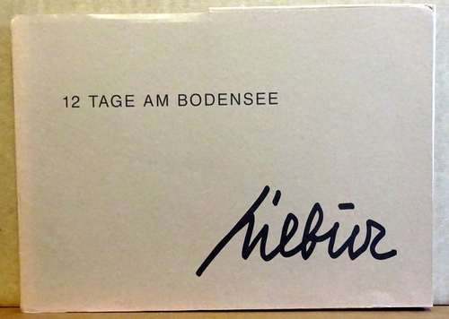 Burhenne, Hildegard  12 Tage am Bodensee (Collagen 1994; Mappe mit 12 illustrierten Doppelblattkarten) 