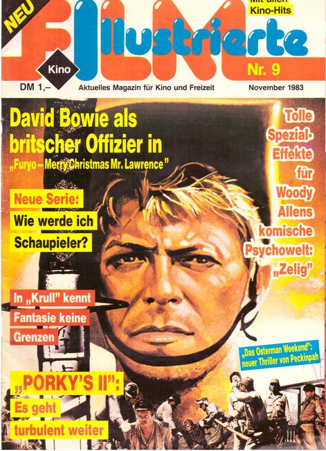 ohne Autor  Filmillustrierte Nr. 9, November 1983 (Aktuelles Magazin für Kino und Freizeit) 