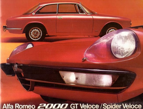 ALFA ROMEO  Alfa Romeo 2000 GT Veloce / Spider Veloce (Verkaufsbroschüre) 
