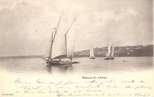   Ansichtskarte Barque du Leman 