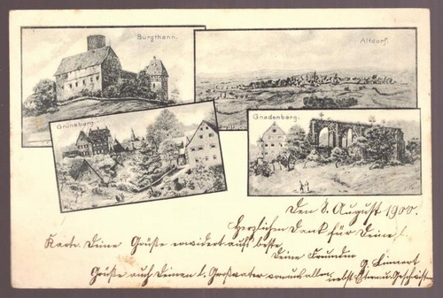   Ansichtskarte. Ak Altdorf bei Nürnberg, Burgthann, Grünsberg, Gnadenberg 