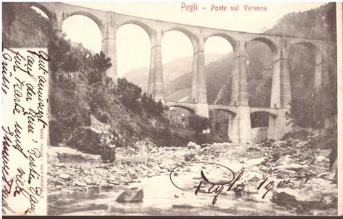   Ansichtskarte Ak Pegli. Ponte sul Varenna 