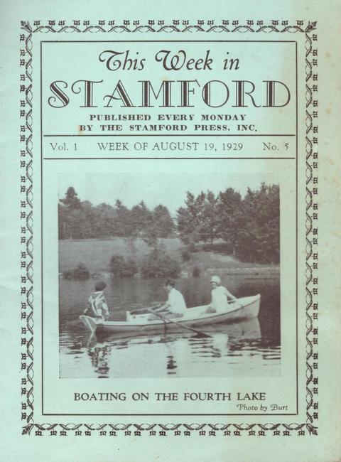 Stamford Press  This week in Stamford (Vol. 1 Week of August 19, 1929) 