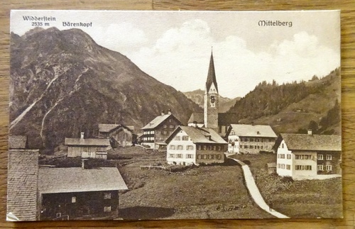   Ansichtskarte AK Mittelberg mit Widderstein und Bärenkopf 