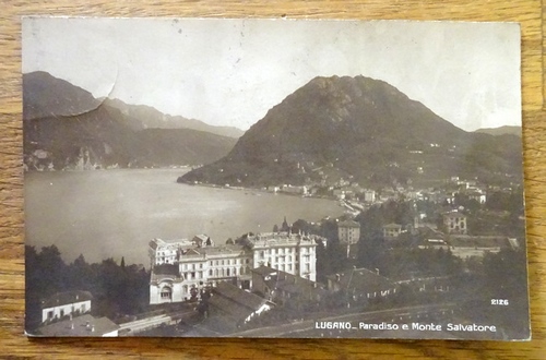   Ansichtskarte AK Lugano. (Hotel) Paradiso e Monte Salvatore 