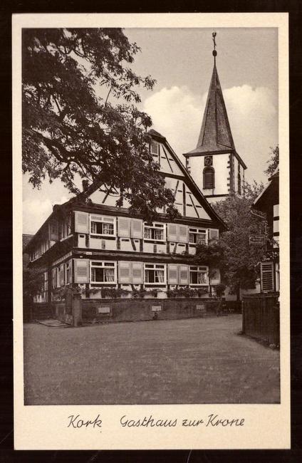   Ansichtskarte AK Kork. Gasthaus zur Krone (Gustav König) 