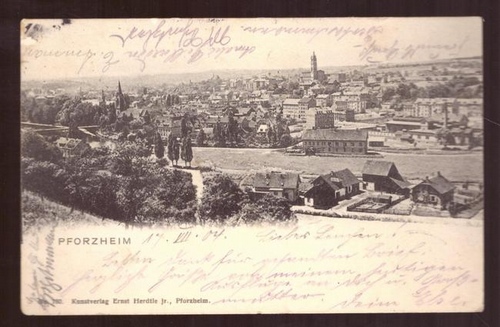   Ansichtskarte AK Pforzheim (Totalansicht) 