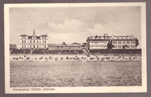   Ansichtskarte Nordseebad Wittdün (Amrum) (Kurhaus Vier Jahreszeiten und Strandhotel Victoria Bes. Carl Quedens) 