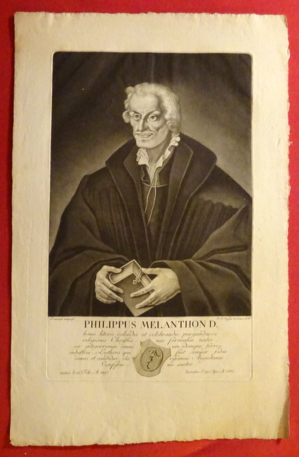  Mezzotinto Philippus Melanthon D. (1497-1560) (Melanchthon, Philipp) 