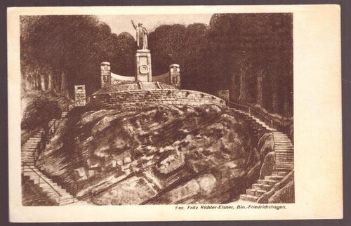   Ansichtskarte AK "Das Denkmal der Treue" (errichtet vom Reichsbund der 130er für die Regimenter 130 u. seine treuen Toten. Auf der Haar bei Hengsen i. Westfalen) 