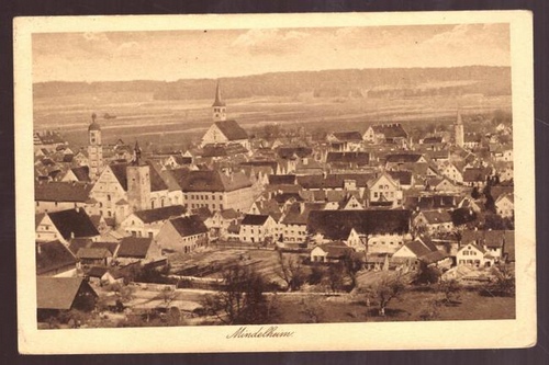   Ansichtskarte AK Mindelheim. Gesamtansicht 