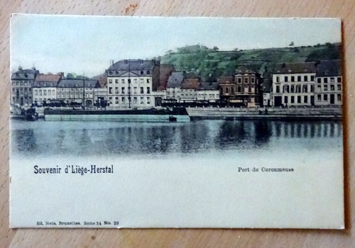   Ansichtskarte AK Souvenir d`Liege-Herstal. Port de Coronmeuse 