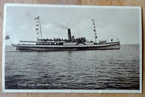  Ansichtskarte AK Gruß vom Dampfer "Norderney" 