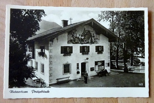   Ansichtskarte AK Unterwössen. Postgebäude 