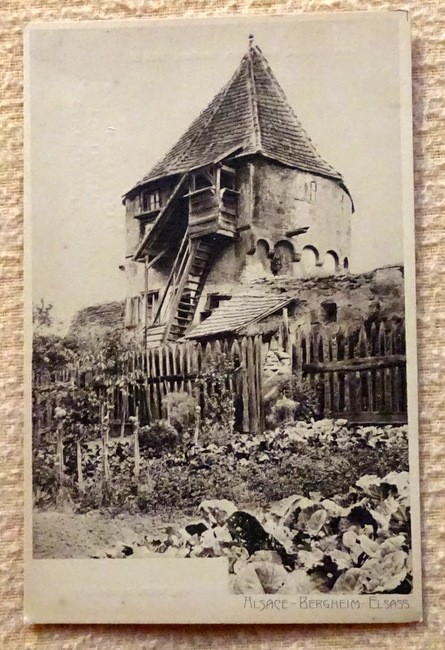   Ansichtskarte AK Alsace - Bergheim - Elsass (Alter Turm a.d. Stadtmauer) 