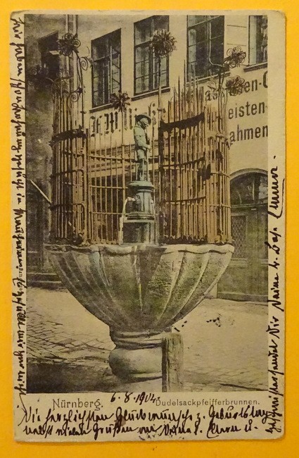   Ansichtskarte AK Nürnberg. Dudelsackpfeifferbrunnen 