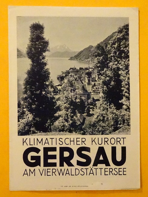   Werbeprospekt "Klimatischer Kurort Gersau am Vierwaldstättersee 