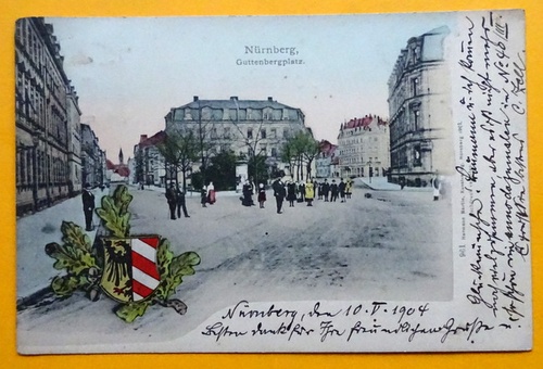   Ansichtskarte AK Nürnberg. Guttenbergplatz 