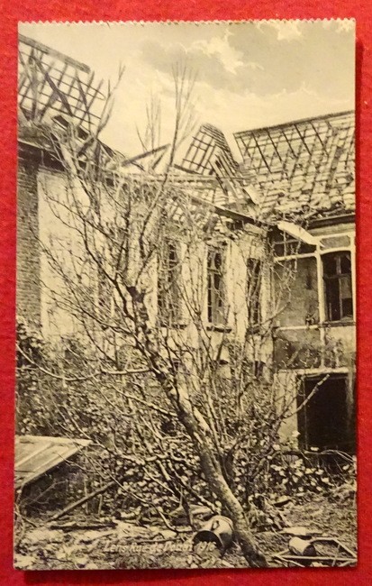   Ansichtskarte AK Lens. Rue de Douai 1916 (Kriegszerstörungen) (Feldpostkarte) 
