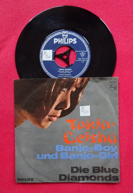 Die Blue Diamonds  Tokio Geisha / Banjo Boy und Banjo Girl (Single-Platte 45 UpM) 