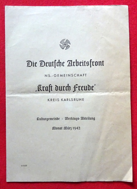 Erler, Otto und Johannes (Inszenierung) Maurach  Theaterprogramm "Struensee" (Drama in 5 Aufzügen) März 1942 