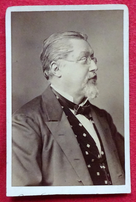 Scheffel, Joseph Victor von  Joseph Victor von Scheffel (1826-86) deutscher Dichter. Original-Kabinettphoto 