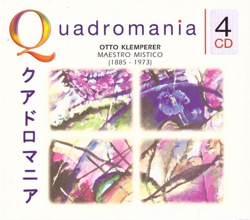 Klemperer, Otto  4 CD Quadromania. Maestro Mistico (1885-1973) (spielt Mozart, beethoven, Schumann, Bruckner, Mahler) 