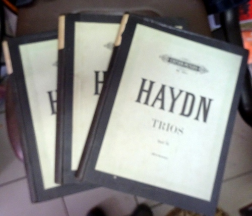 Haydn, Joseph,  Trios für Pianoforte, Violine und Violoncell Band I, II, III (revidiert v. Fr. Hermann) 