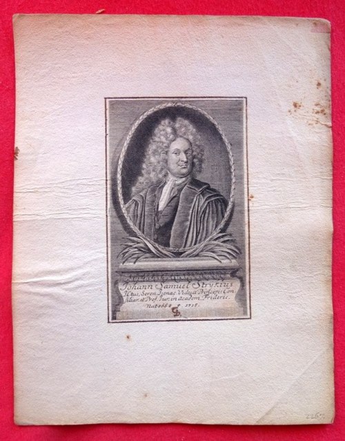   Kupferstich Johann Samuel Strykius (1668-1715) 