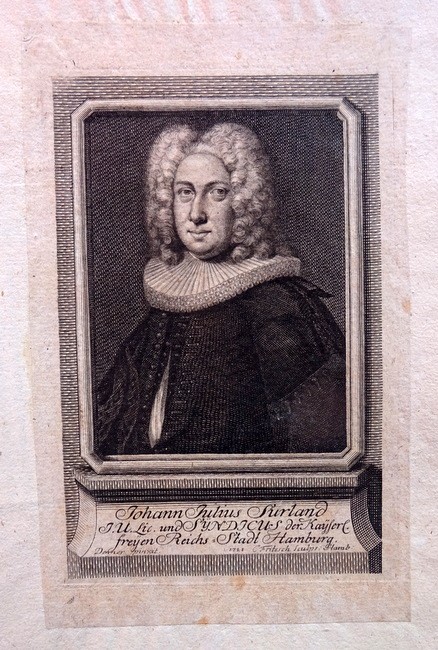   Kupferstich Johann Julius Surland (1687-1748) von C. Fritzsch nach Denner 