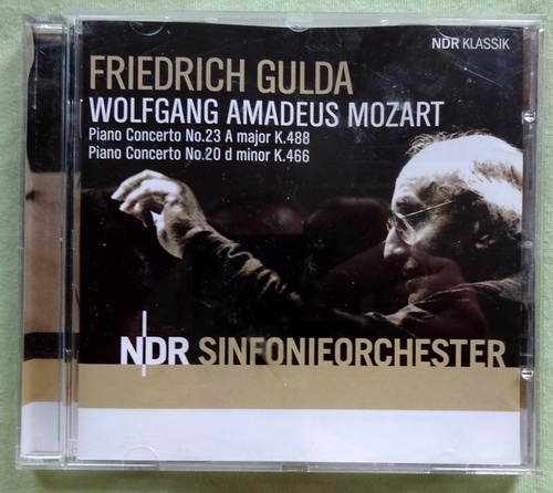 Gulda, Friedrich  Wolfgang Amadeus Mozart. Piano Concerto No. 23 A major (K. 488) + No. 20 d minor (K. 466) 