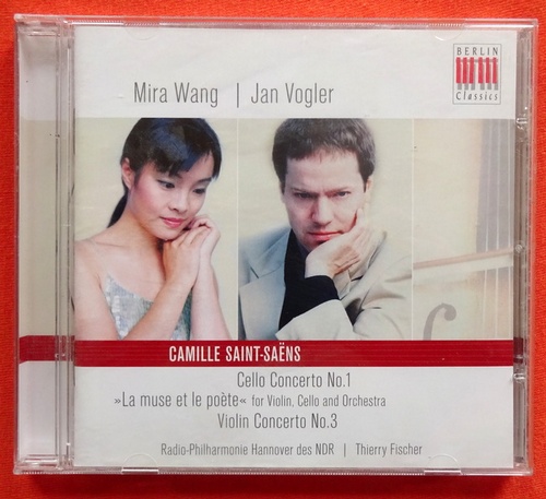Wang, Mira und Jan Vogler  CD. Camille Saint-Saens (Cello Concerto No. 1 / Violin Concerto No. 3) 