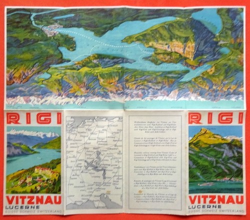   Rigi, Vitznau, Lucerne Werbe- / Reiseprospekt 